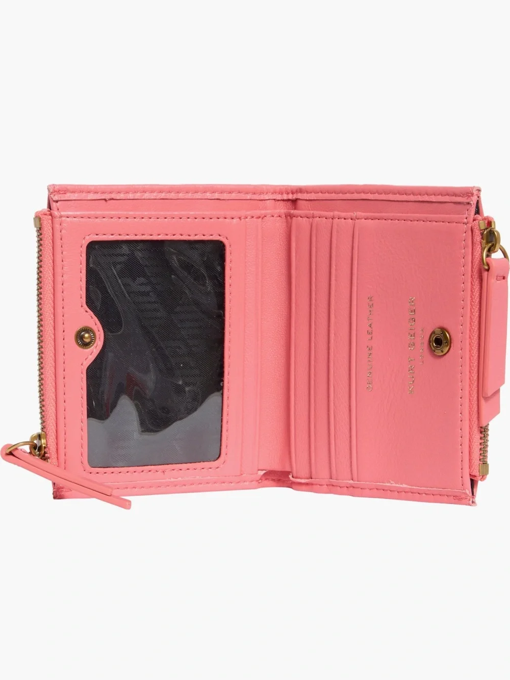 Kurt Geiger Quilted pink mini wallet